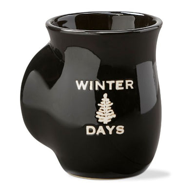 18 oz Mug | Winter Days Handwarmer | Black - Poppy and Stella