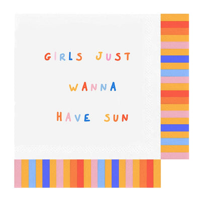 Fringe Beverage Napkins | Girls Wanna Have Sun