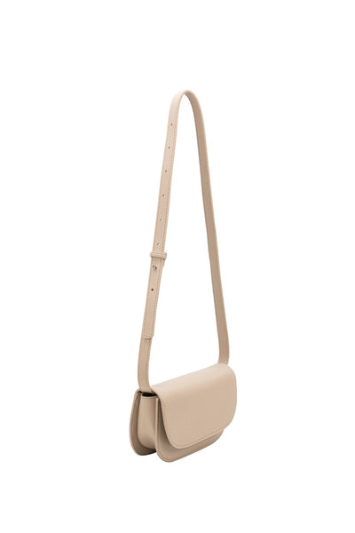 Melie Bianco | Inez Recycled Vegan Leather Shoulder Bag | Nude - Poppy and Stella