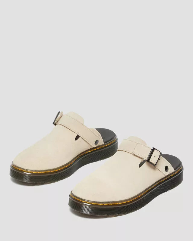 Dr. Martens | Carlson Suede Slingback Mule | Sand - Poppy and Stella