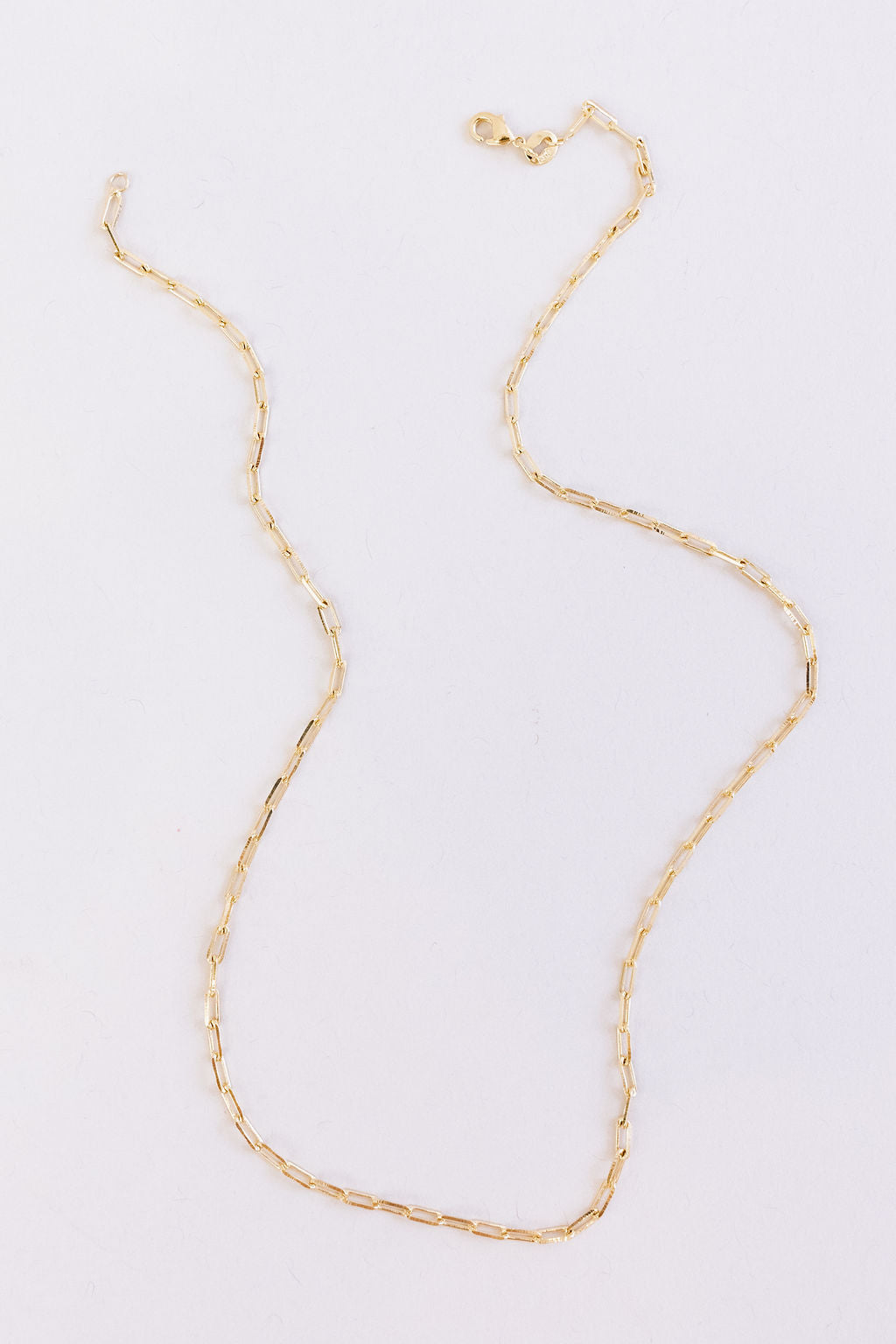 Lola Paperclip Chain Necklace | Gold - Poppy and Stella