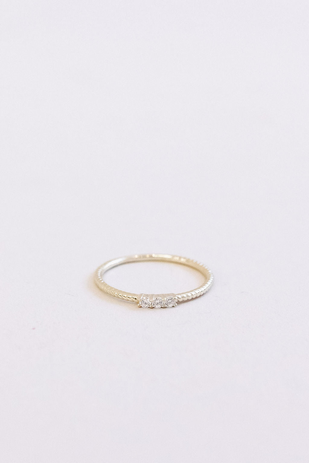 Angel Twisted Crystal Ring | Gold - Poppy and Stella