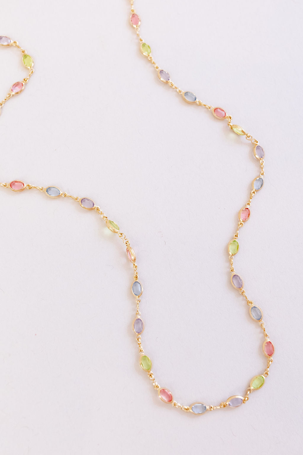 Wilma Crystal Necklace | Multi Pastel - Poppy and Stella