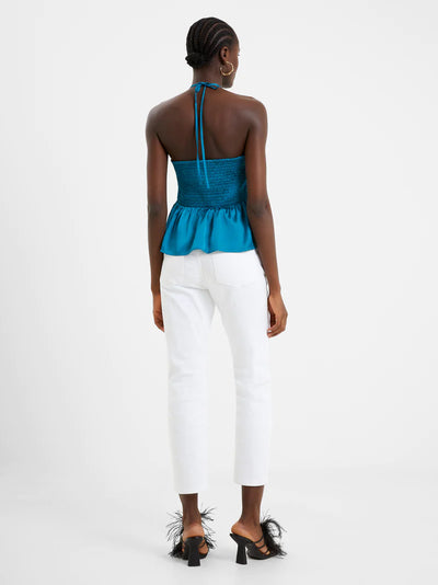 French Connection | Inu Satin Halter Top - Poppy and Stella