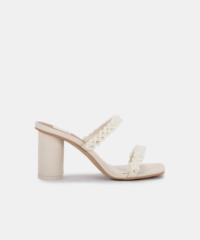 Dolce Vita | Noel Heels | Vanilla Pearls - Poppy and Stella