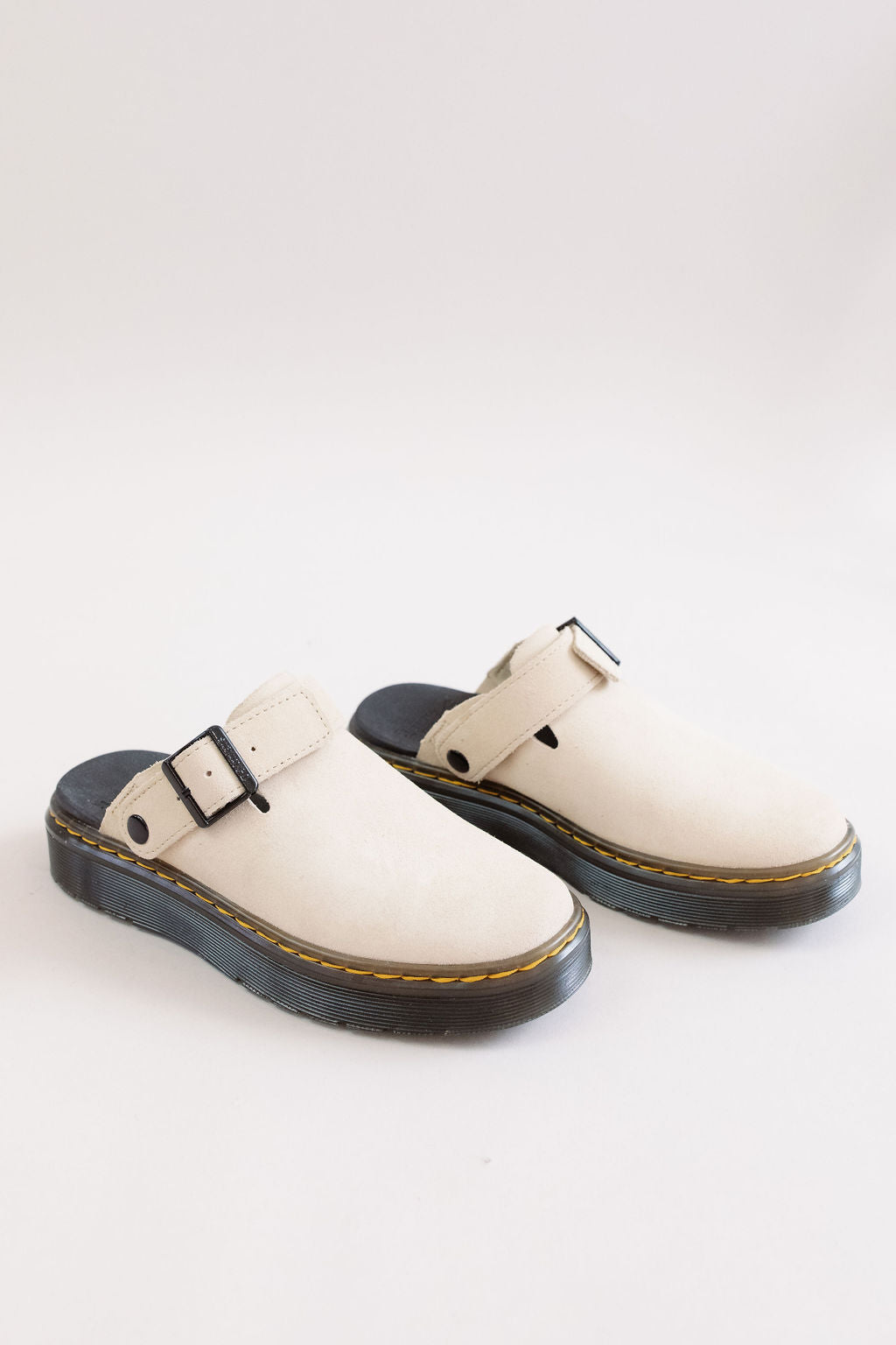 Dr. Martens | Carlson Suede Slingback Mule | Sand - Poppy and Stella