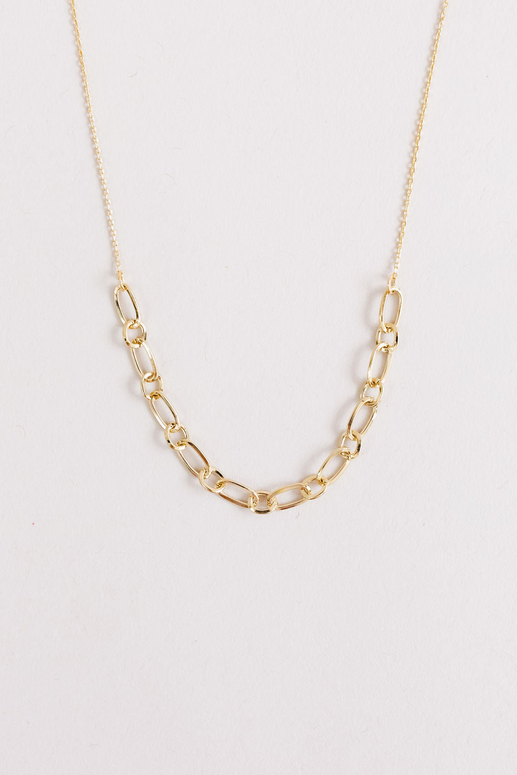 Half Chain Oval Link Necklace | Assorted - Poppy and Stella