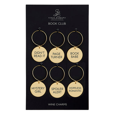 Wine Charm Set | Book Club - Poppy and Stella