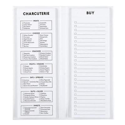 Charcuterie List Pad | White