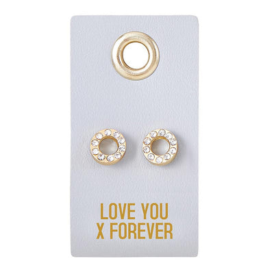 Love You Forever Wedding Studs - Poppy and Stella