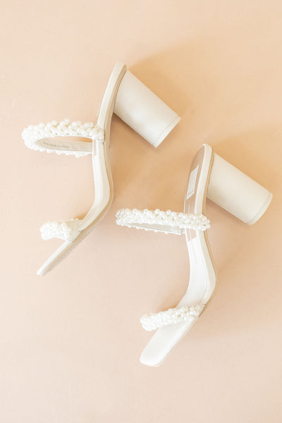 Dolce Vita | Noel Heels | Vanilla Pearls - Poppy and Stella