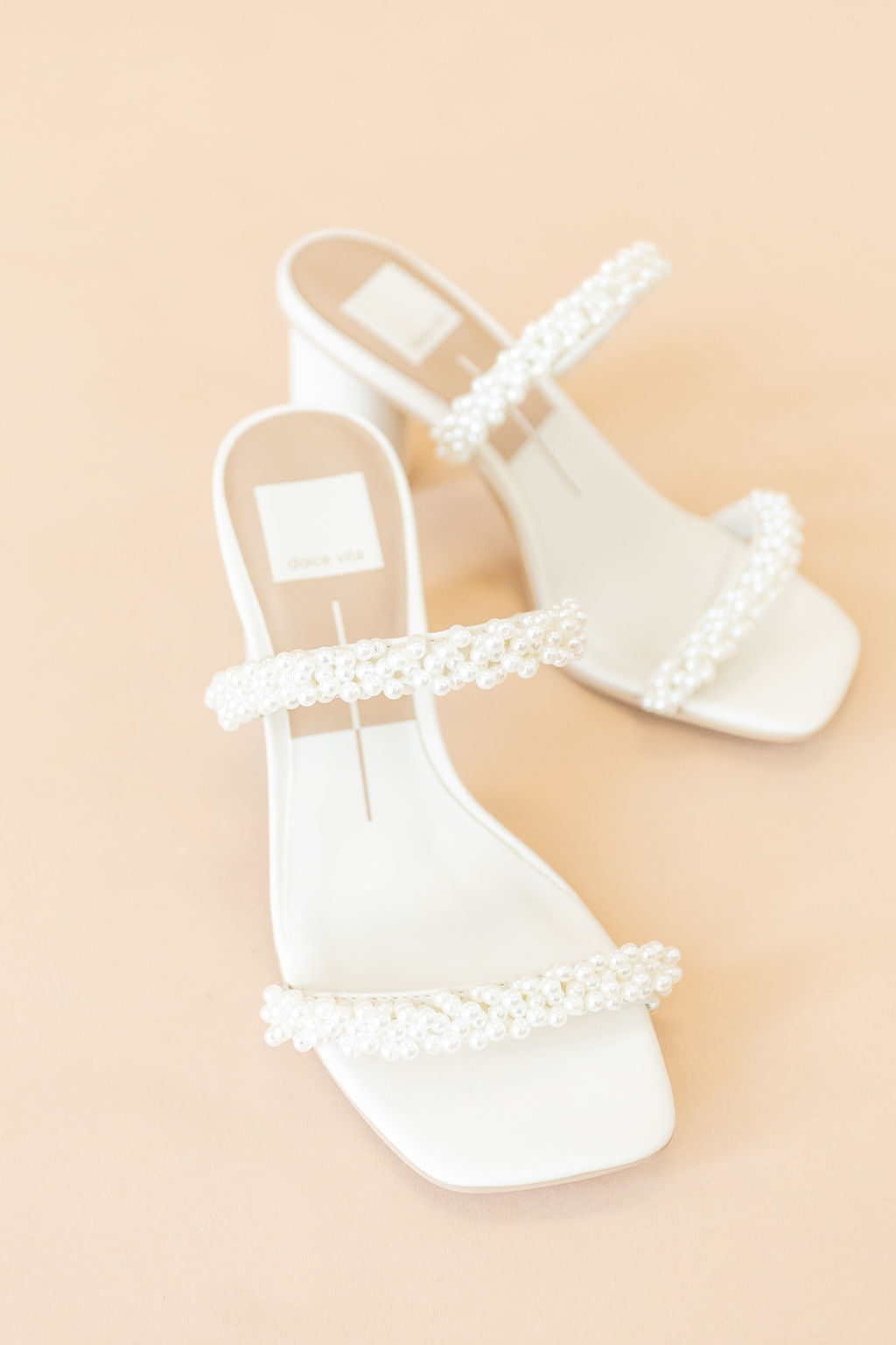 Dolce Vita | Noel Heels | Vanilla Pearls - Poppy and Stella