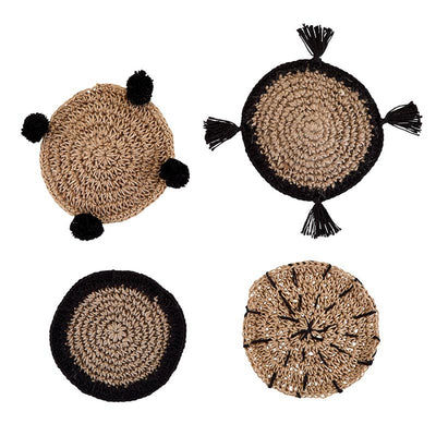 Coaster Set of 4 | Seagrass - Poppy and Stella
