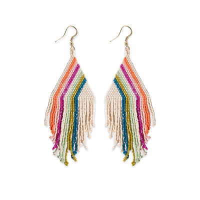Ink + Alloy | Haley Falling Lines Fringe Earrings | Asst. - Poppy and Stella