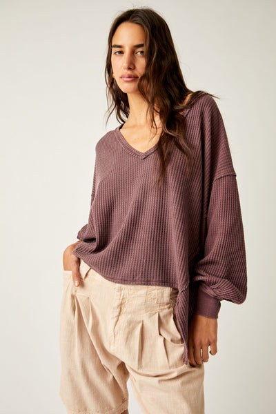 Free People | Coraline Thermal | Chocolate - Poppy and Stella
