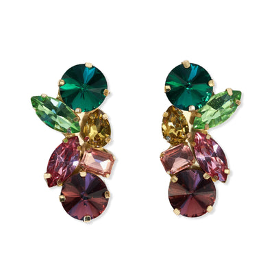 Ink + Alloy | Ivy Mixed Multi Stone Post Earrings | Highlands - Poppy and Stella