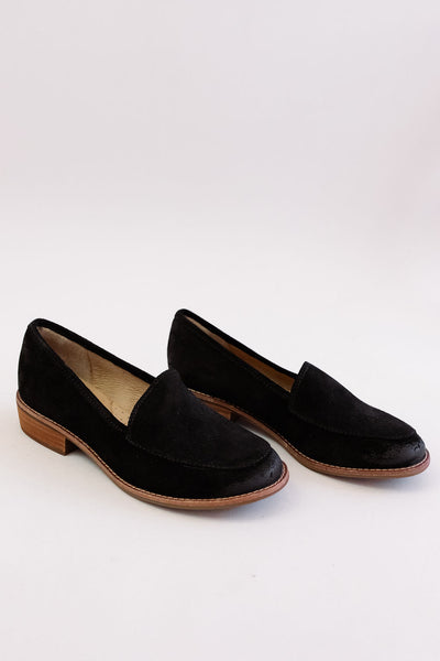 Sofft | Napoli Loafer | Black Suede - Poppy and Stella