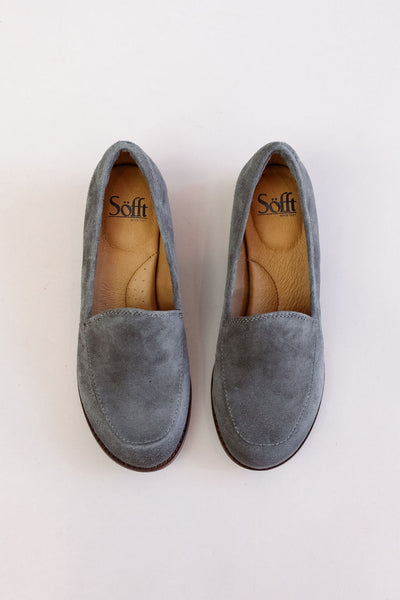 Sofft | Napoli Loafer | Smoke Suede - Poppy and Stella