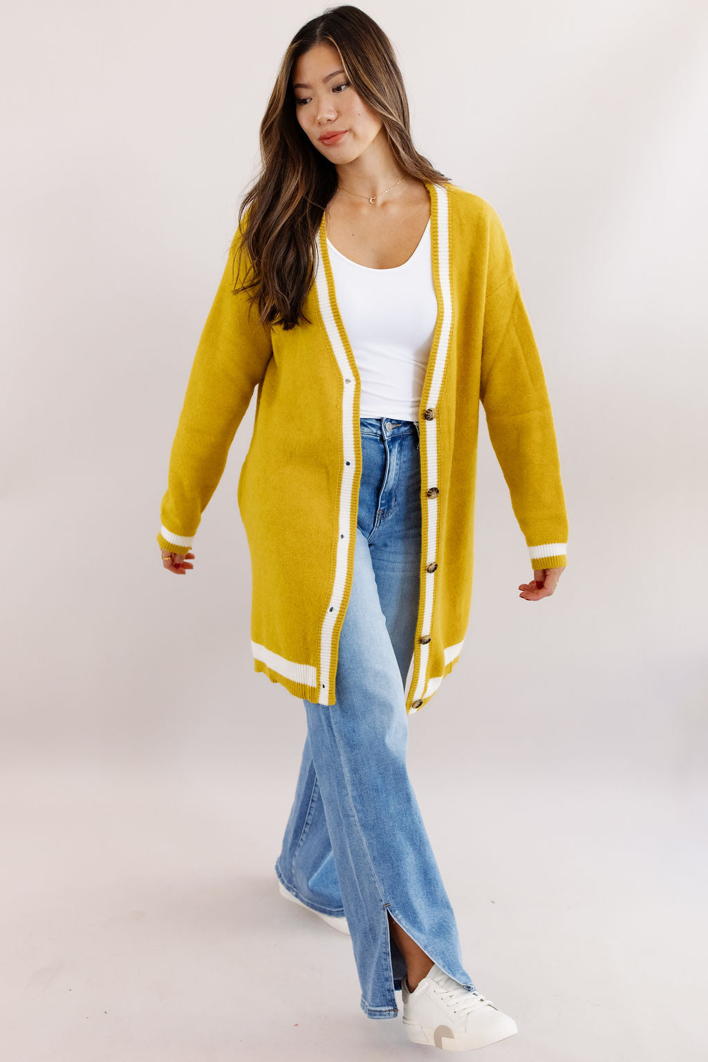 Happy Sunshine Long Cozy Cardigan - Poppy and Stella