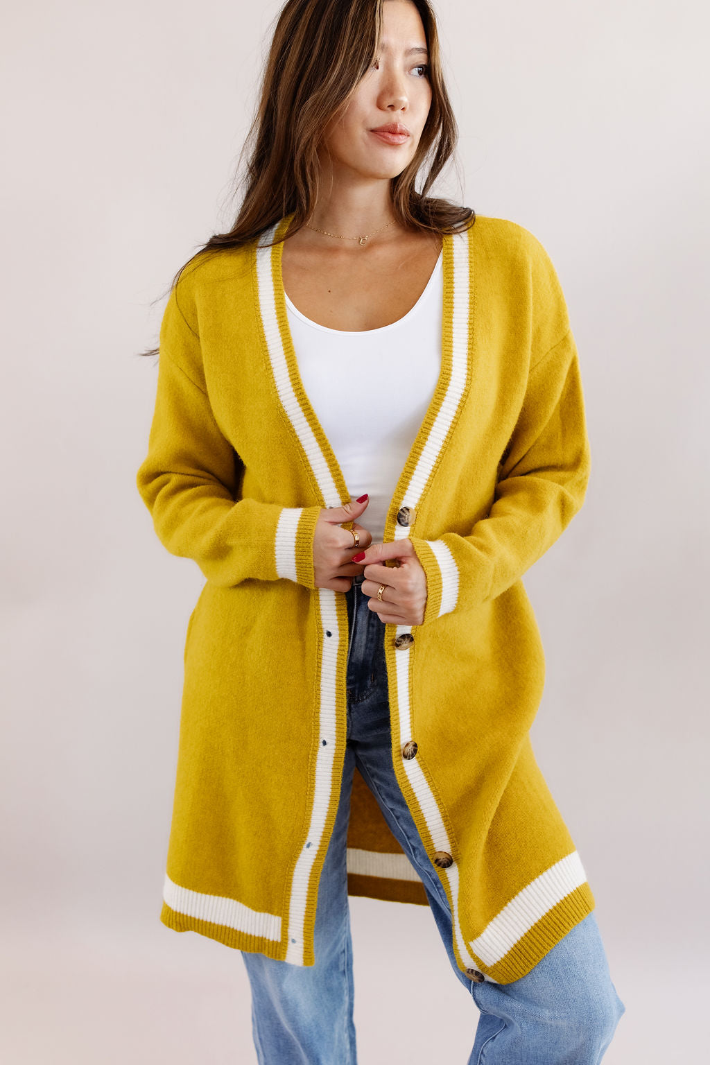 Happy Sunshine Long Cozy Cardigan - Poppy and Stella
