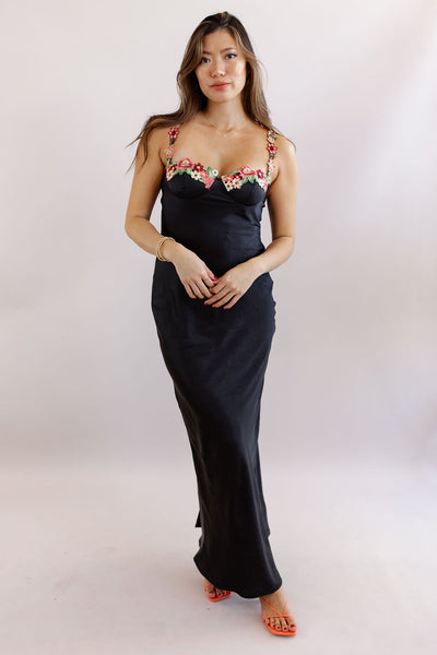 Evie Maxi Dress | Black - Poppy and Stella