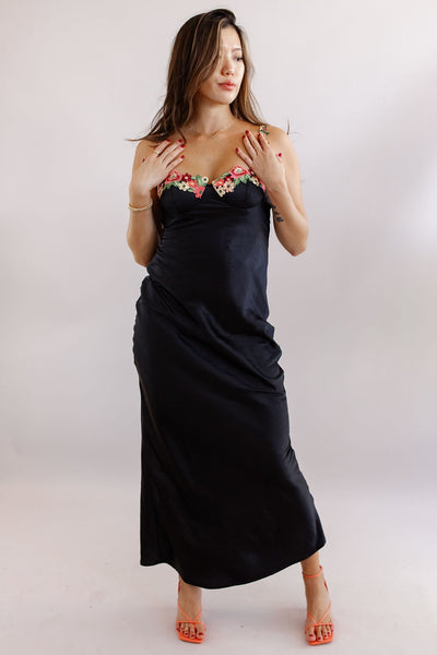 Evie Maxi Dress | Black - Poppy and Stella