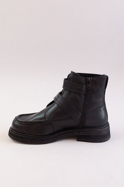 Free People | Isla Moto Boots | Black - Poppy and Stella