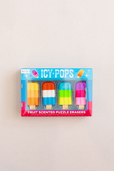 Icy Pops Scented Puzzle Erasers | Set of 4 - Poppy and Stella