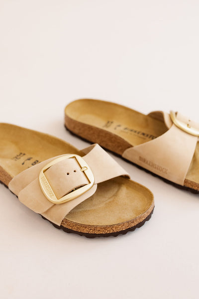 Birkenstock | Madrid Big Buckle Sandal | Sandcastle - Poppy and Stella
