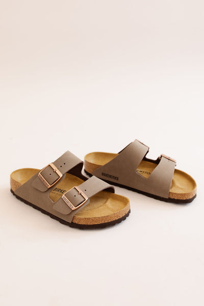 Birkenstock | Arizona Birkibuc Sandal | Mocha - Poppy and Stella