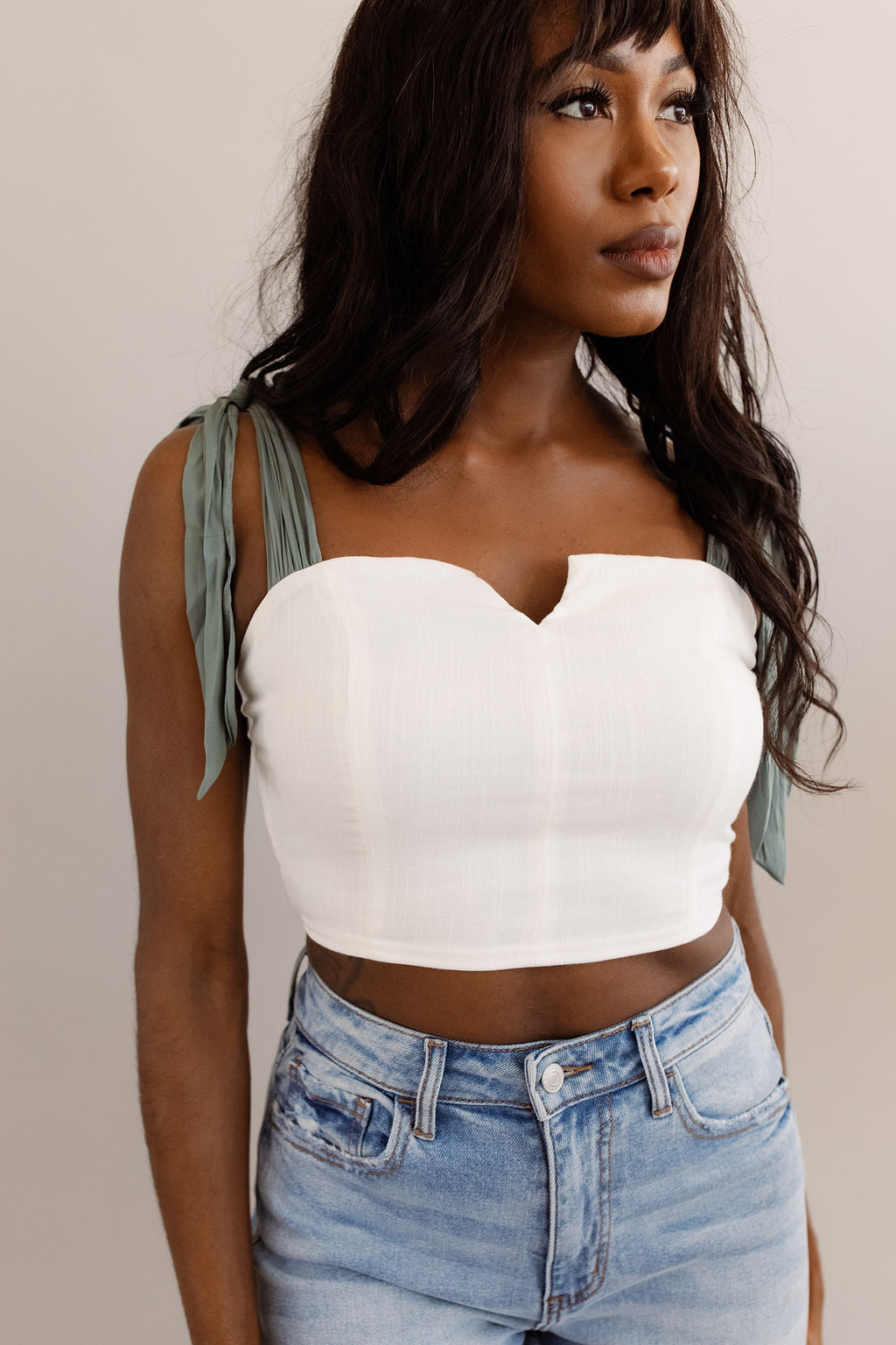 Milania Self Tie Top - Poppy and Stella