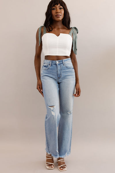 Milania Self Tie Top - Poppy and Stella