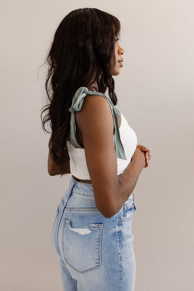 Milania Self Tie Top - Poppy and Stella