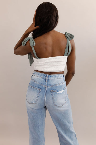 Milania Self Tie Top - Poppy and Stella