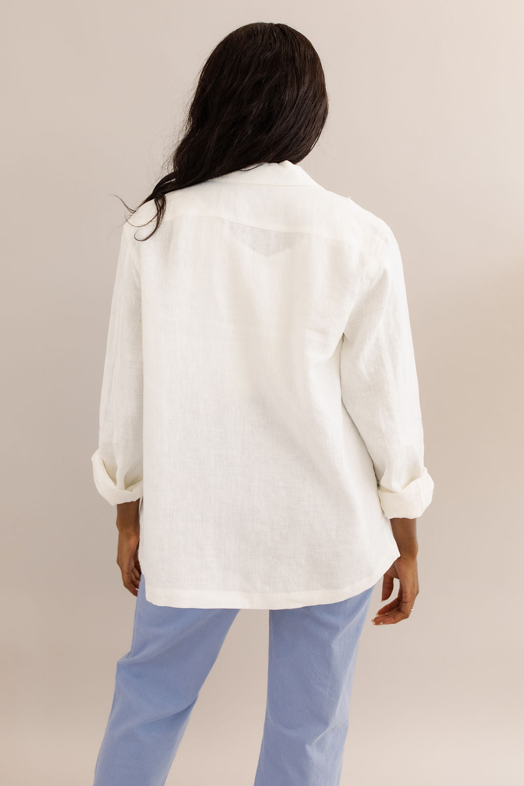 Pearl Linen Blazer