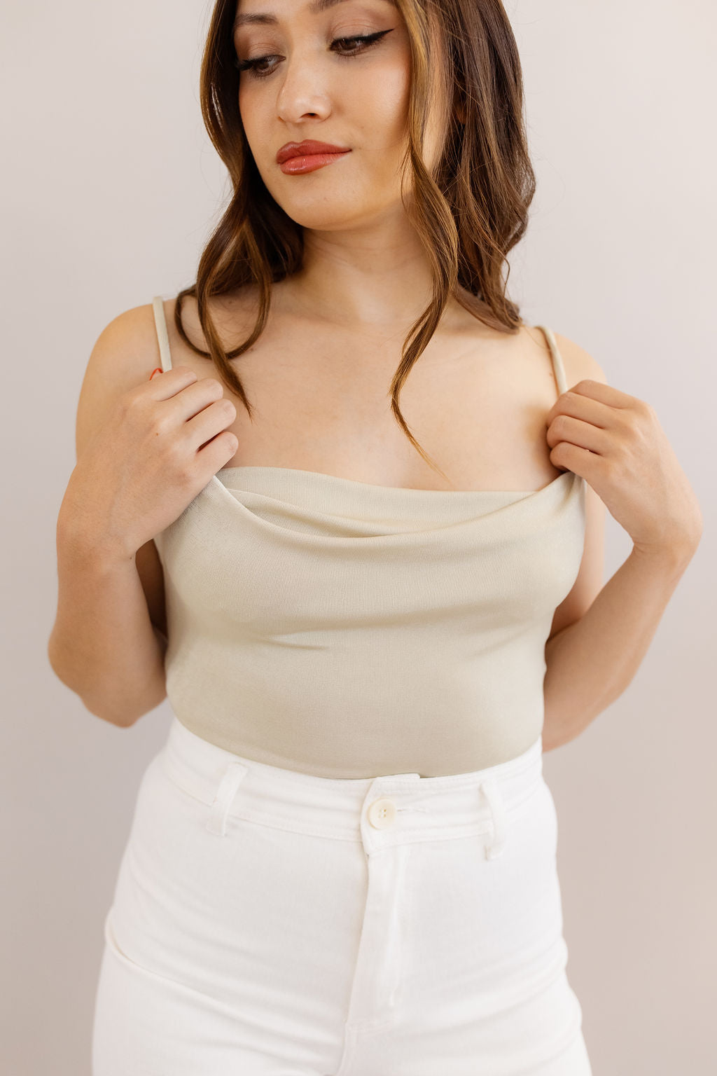 Free People | Cowls in the Club Bodysuit | Morning Oat - Poppy and Stella