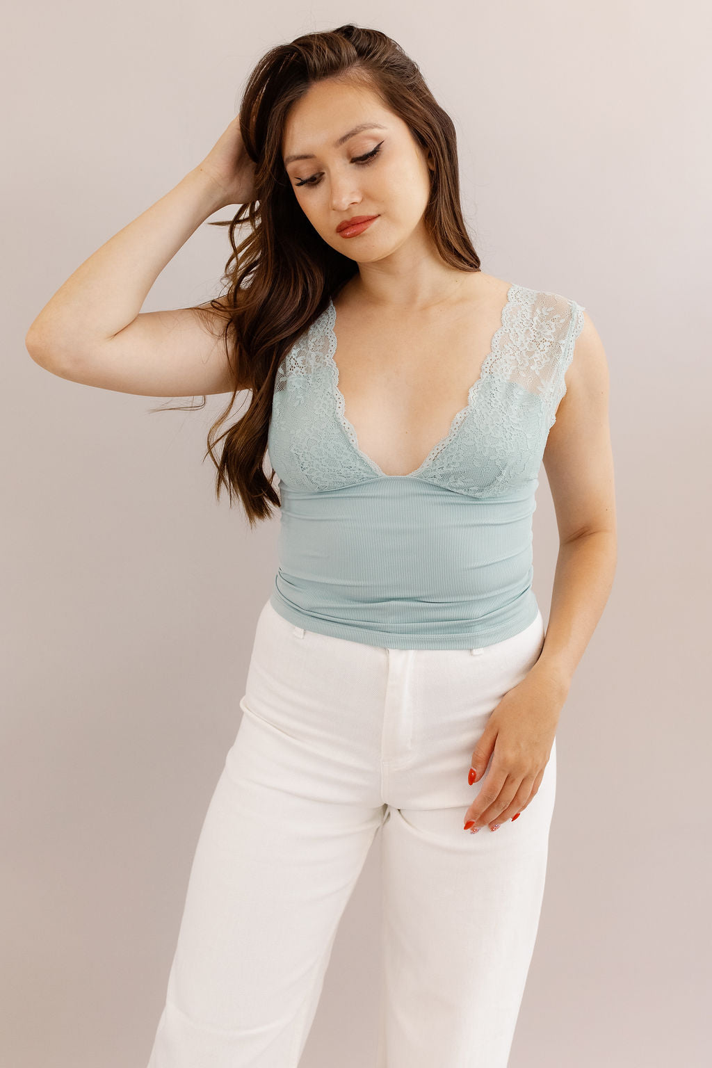 Free People | Power Play Cami | Blue Surf - Poppy and Stella