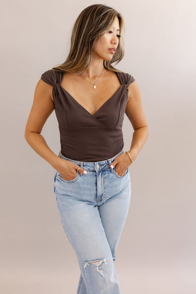 Free People | Another Love Bodysuit | French Roast - Poppy and Stella