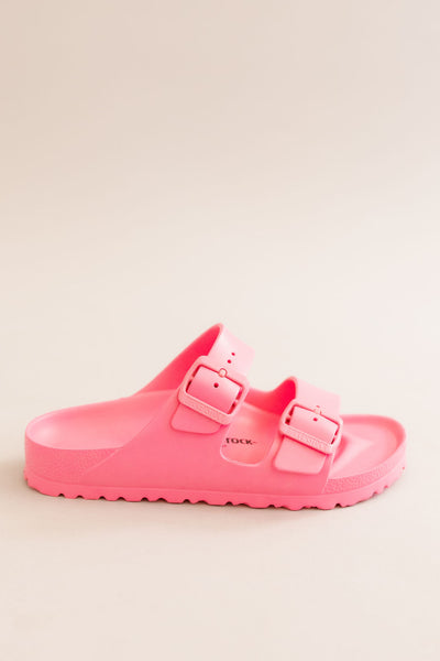 Birkenstock | Arizona Essentials Eva Sandal | Candy Pink - Poppy and Stella