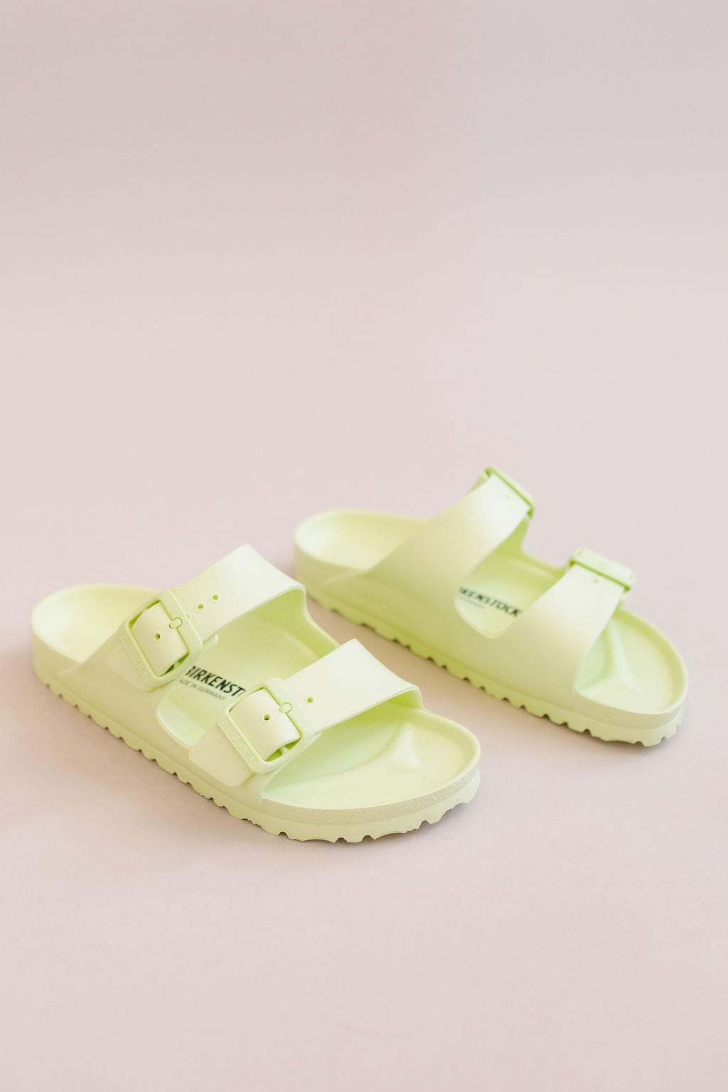 Birkenstock | Arizona Essentials Eva Sandal | Faded Lime - Poppy and Stella