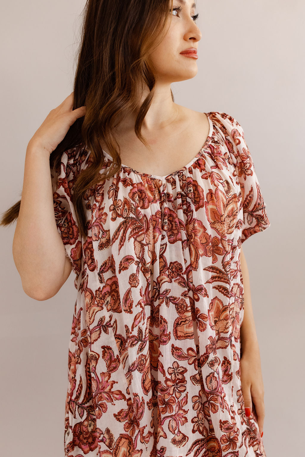Free People | Kauai Getaway Printed Tunic | Ivory Combo - Poppy and Stella