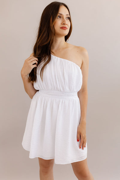 French Connection | Faron Drape One Shoulder Dress - Poppy and Stella