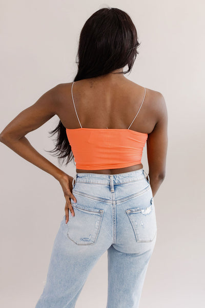 Free People | Skinny Strap Seamless Brami | Watermelon - Poppy and Stella