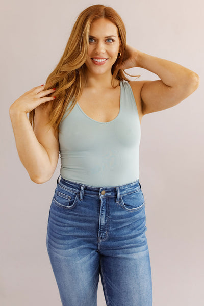 The Lisa Tank | Dusty Mint - Poppy and Stella