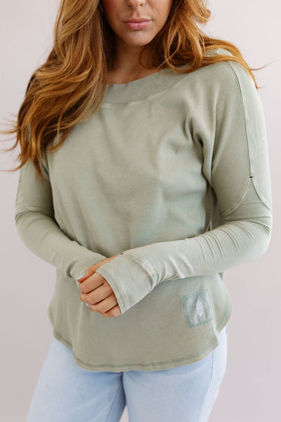 Free People | Simply Layer | Greyed Olive - Poppy and Stella