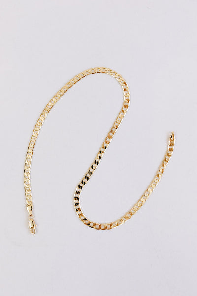 Marta Gold Cuban Link Chain Necklace - Poppy and Stella