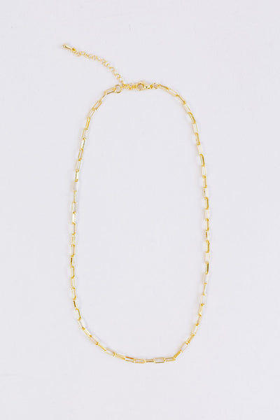 Parker Rounded Paperclip Chain Necklace - Poppy and Stella