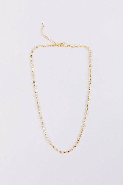 Lyssa Gold Circle Chain Necklace - Poppy and Stella