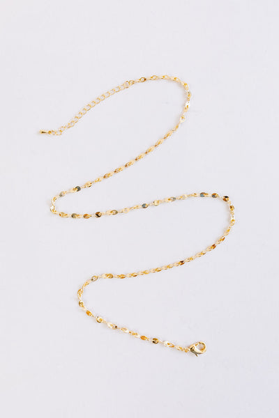 Lyssa Gold Circle Chain Necklace - Poppy and Stella