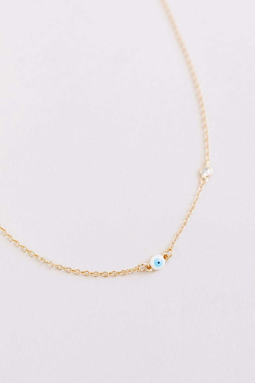 Evil Eye Dainty Pendant Necklace - Poppy and Stella